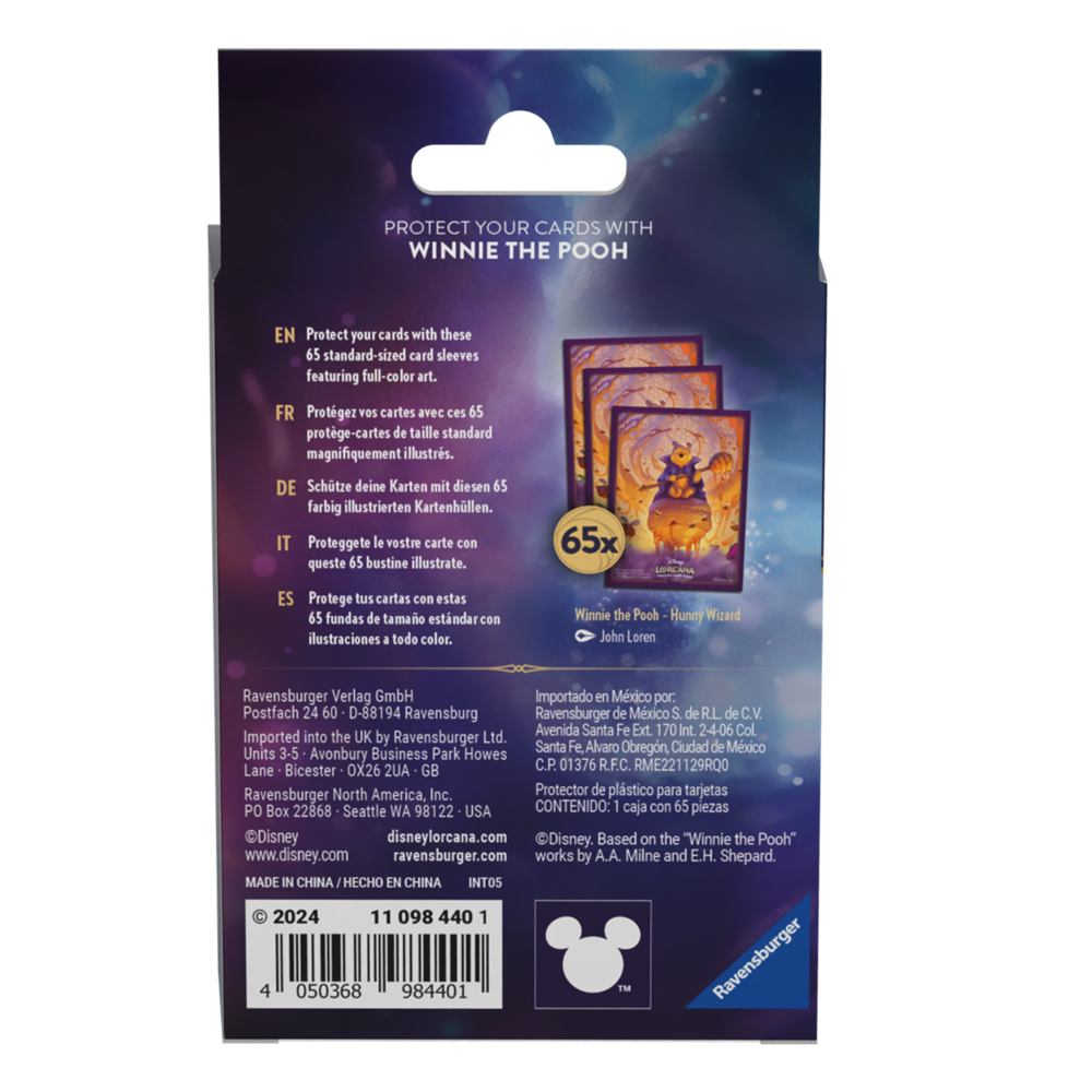 Ravensburger Disney Lorcana: Card Sleeves Winnie the Pooh (65x) Ravensburger Disney Lorcana: Card Sleeves Winnie the Pooh (65x)