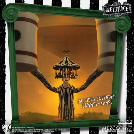 Mezco Toyz Beetlejuice Action Figure 1/12 Beetlejuice Deluxe Edition 18 cm Mezco Toyz Beetlejuice Action Figure 1/12 Beetlejuice Deluxe Edition 18 cm