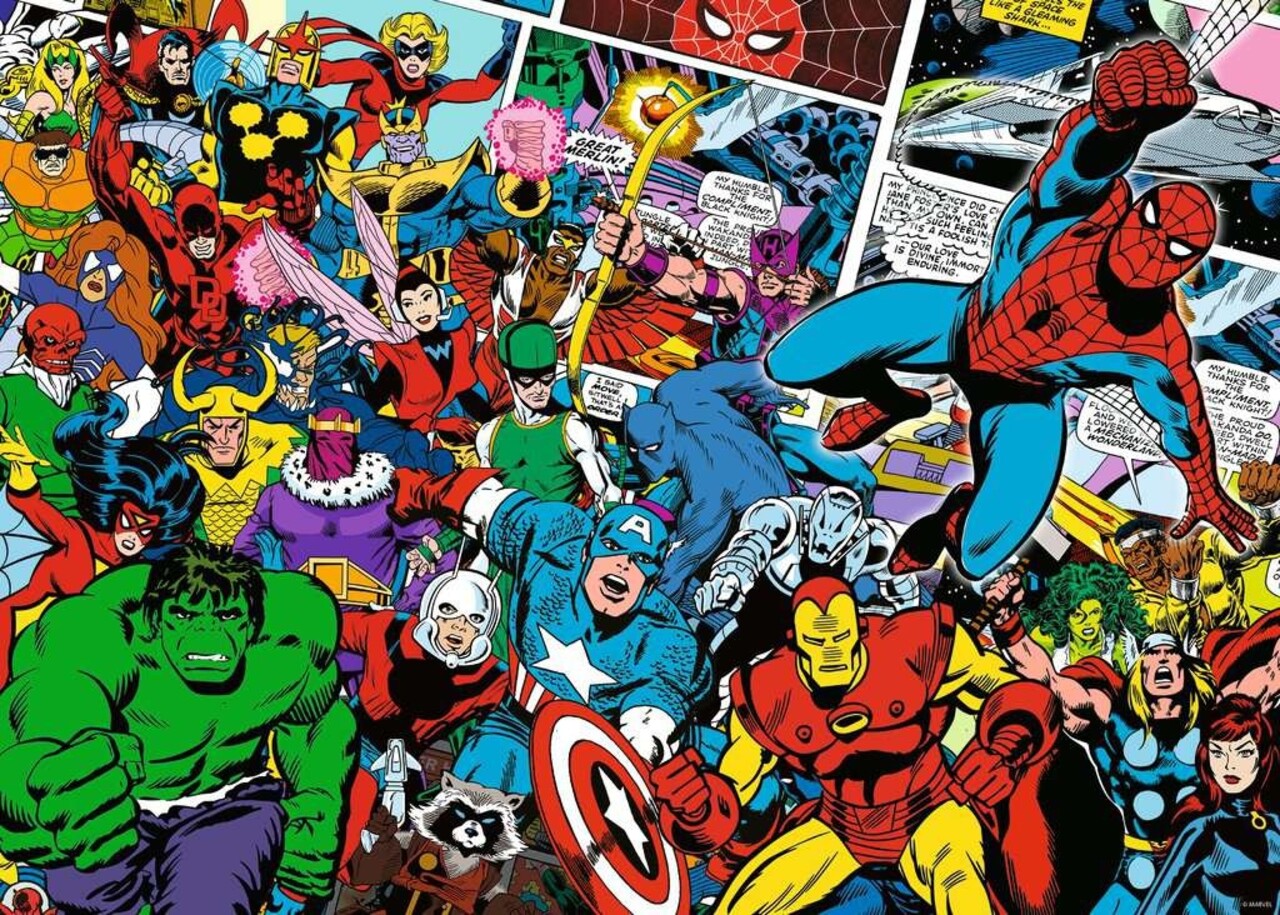 Ravensburger Marvel Comics Challenge Puzzel (1000 stukken) Ravensburger Marvel Comics Challenge Puzzel (1000 stukken)