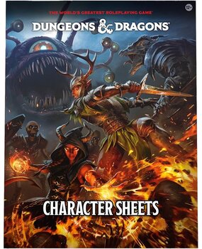 Wizards of the Coast Dungeons & Dragons RPG Character Sheets 2024 *Engelse Versie*
