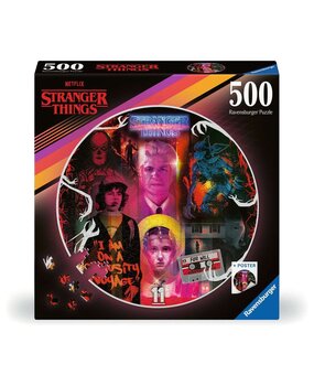 Ravensburger Stranger Things Ronde Puzzel (500 stukken) Ravensburger Stranger Things Ronde Puzzel (500 stukken)
