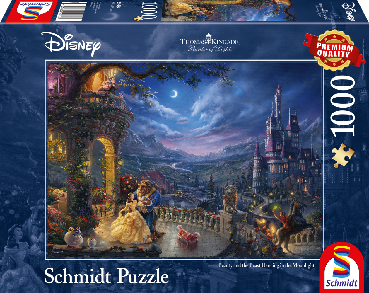Schmidt Disney Dreams Puzzel Belle en het Beest in het Maanlicht (1000 stukken) Schmidt Disney Dreams Puzzel Belle en het Beest in het Maanlicht (1000 stukken)