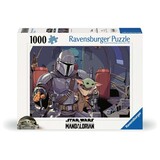 Ravensburger Star Wars The Mandalorian with Grogu Puzzel (1000 stukken) Ravensburger Star Wars The Mandalorian with Grogu Puzzel (1000 stukken)