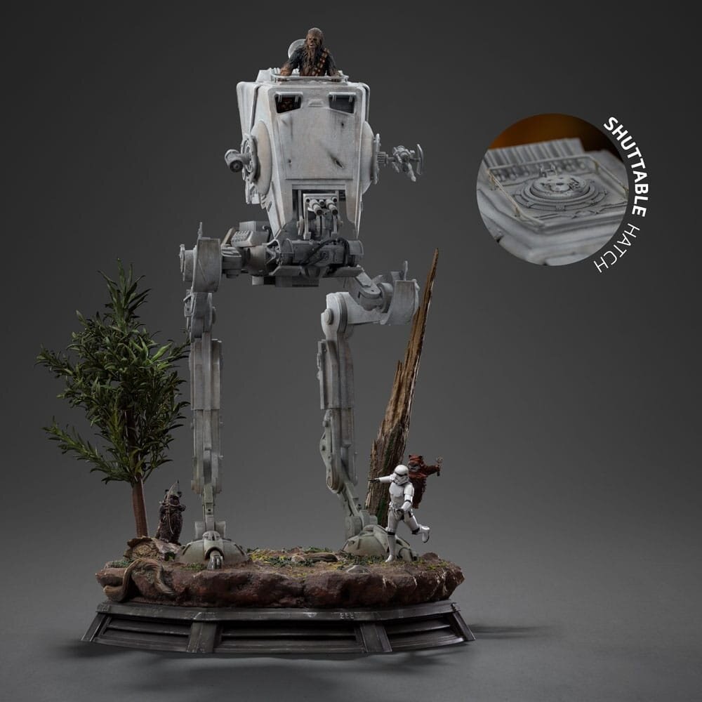 Iron Studios Star Wars Demi Art Scale Statue 1/20 AT-ST and Chewbacca 53 cm Iron Studios Star Wars Demi Art Scale Statue 1/20 AT-ST and Chewbacca 53 cm