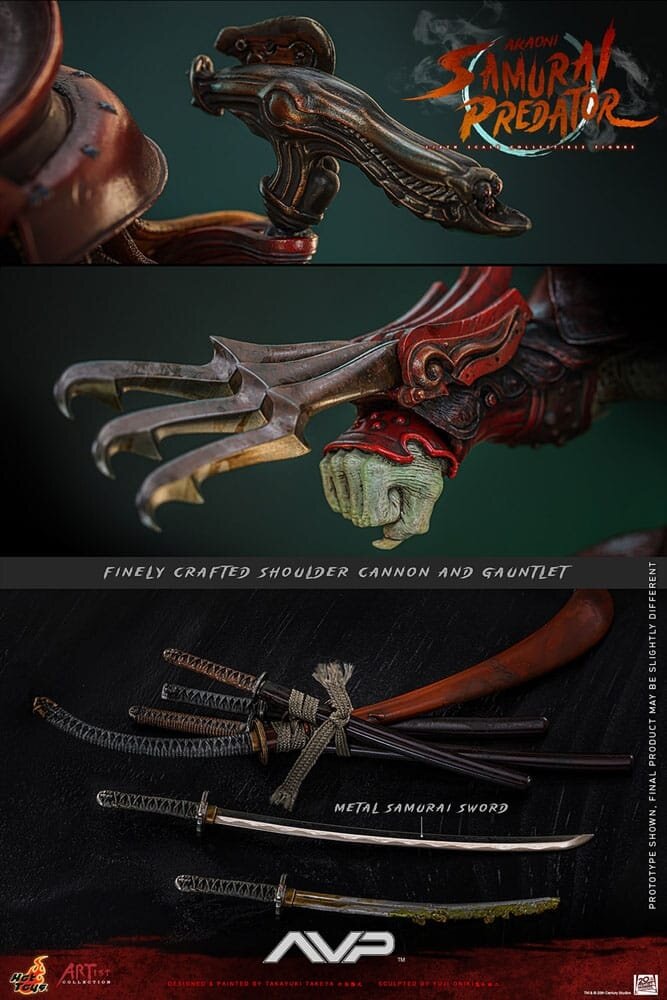 Hot Toys Alien vs. Predator Artist Collection Action Figure 1/6 Akaoni Samurai Predator 35 cm Hot Toys Alien vs. Predator Artist Collection Action Figure 1/6 Akaoni Samurai Predator 35 cm
