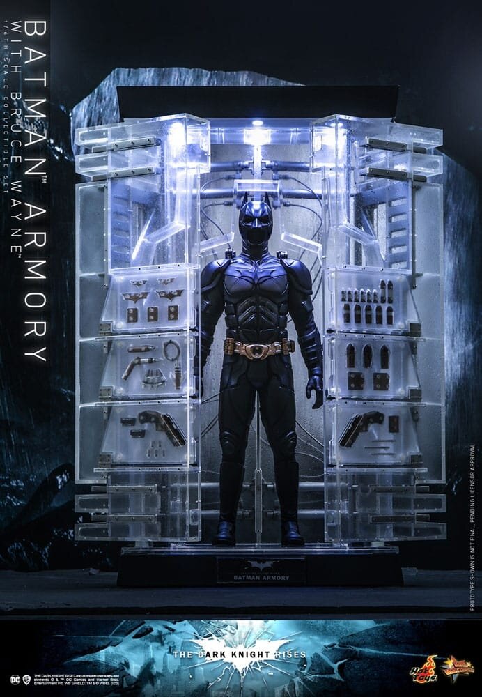 Hot Toys The Dark Knight Rises Movie Masterpiece Action Figures & Diorama 1/6 Batman Armory with Bruce Wayne 30 cm Hot Toys The Dark Knight Rises Movie Masterpiece Action Figures & Diorama 1/6 Batman Armory with Bruce Wayne 30 cm