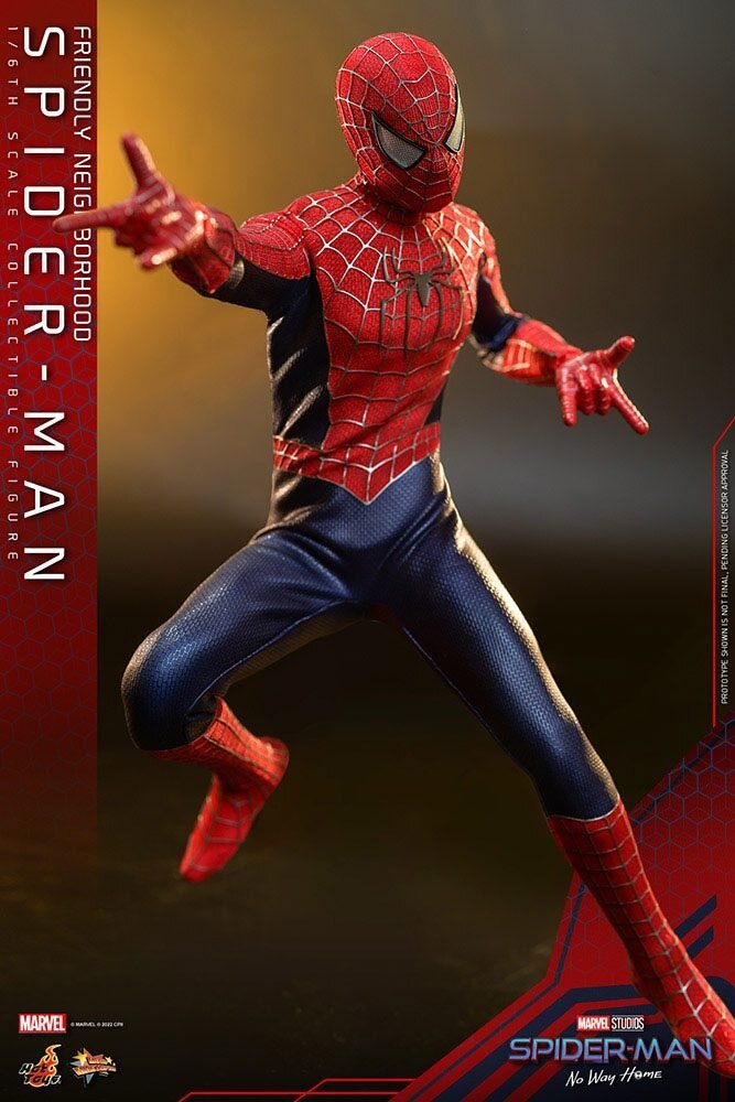 Hot Toys Spider-Man: No Way Home Movie Masterpiece Action Figure 1/6 Friendly Neighborhood Spider-Man 30 cm Hot Toys Spider-Man: No Way Home Movie Masterpiece Action Figure 1/6 Friendly Neighborhood Spider-Man 30 cm