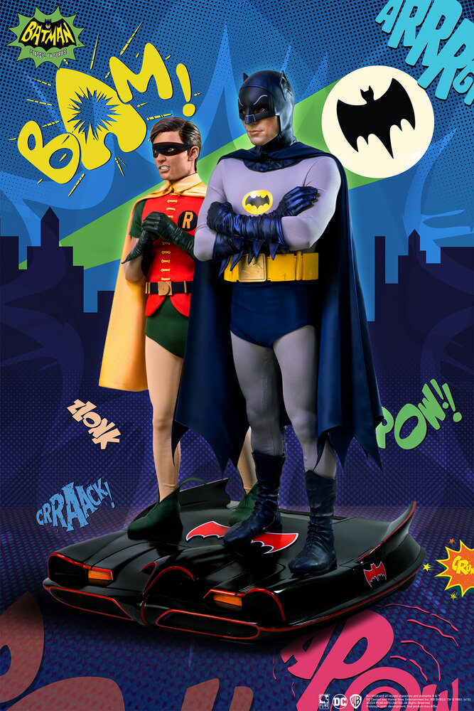 Pure Arts DC Comics Batman 1966 1/4 Statue Batman & Robin 52 cm Pure Arts DC Comics Batman 1966 1/4 Statue Batman & Robin 52 cm