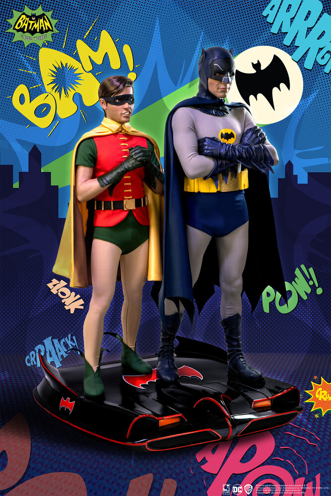 Pure Arts DC Comics Batman 1966 1/4 Statue Batman & Robin 52 cm Pure Arts DC Comics Batman 1966 1/4 Statue Batman & Robin 52 cm