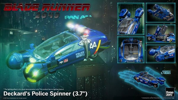Threezero Blade Runner 2049 Vehicle Deckard's Police Spinner 10 cm Threezero Blade Runner 2049 Vehicle Deckard's Police Spinner 10 cm