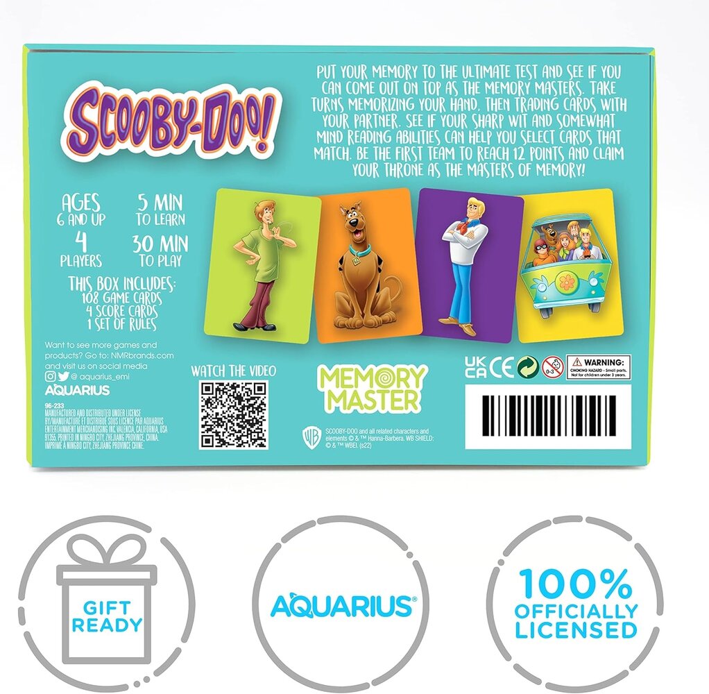 Aquarius Scooby-Doo Memory Master Card Game Aquarius Scooby-Doo Memory Master Card Game
