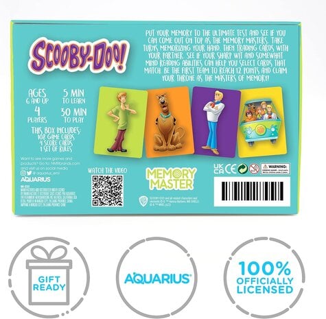 Aquarius Scooby-Doo Memory Master Kaartspel Aquarius Scooby-Doo Memory Master Kaartspel