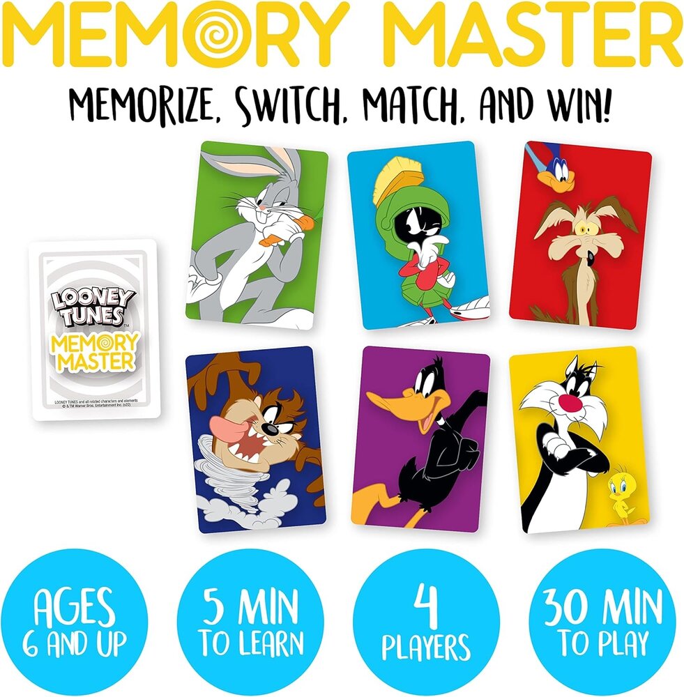 Aquarius Looney Tunes Memory Master Kaartspel Aquarius Looney Tunes Memory Master Kaartspel