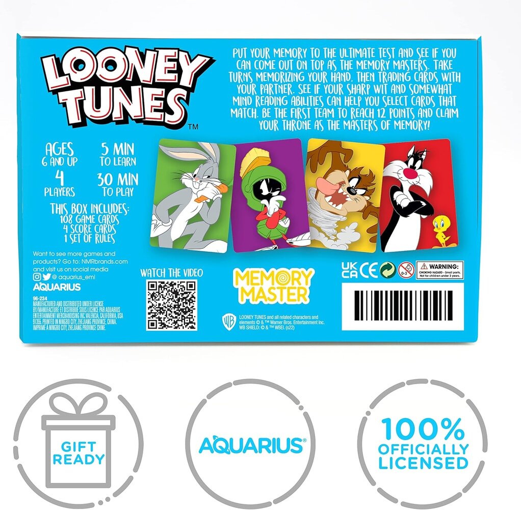 Aquarius Looney Tunes Memory Master Kaartspel Aquarius Looney Tunes Memory Master Kaartspel