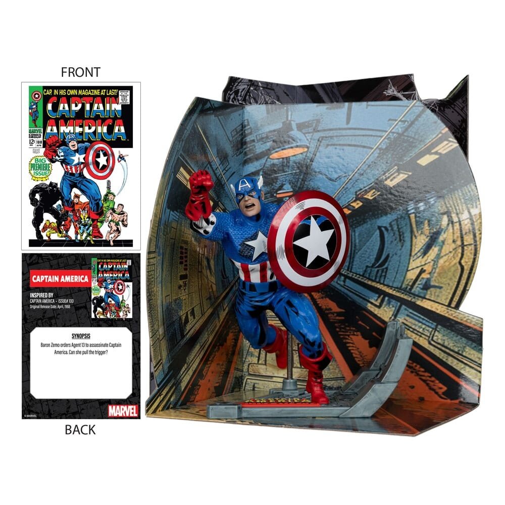 McFarlane Toys Marvel Collection PVC Statue 1/10 Captain America (Captain America #100) 12 cm McFarlane Toys Marvel Collection PVC Statue 1/10 Captain America (Captain America #100) 12 cm