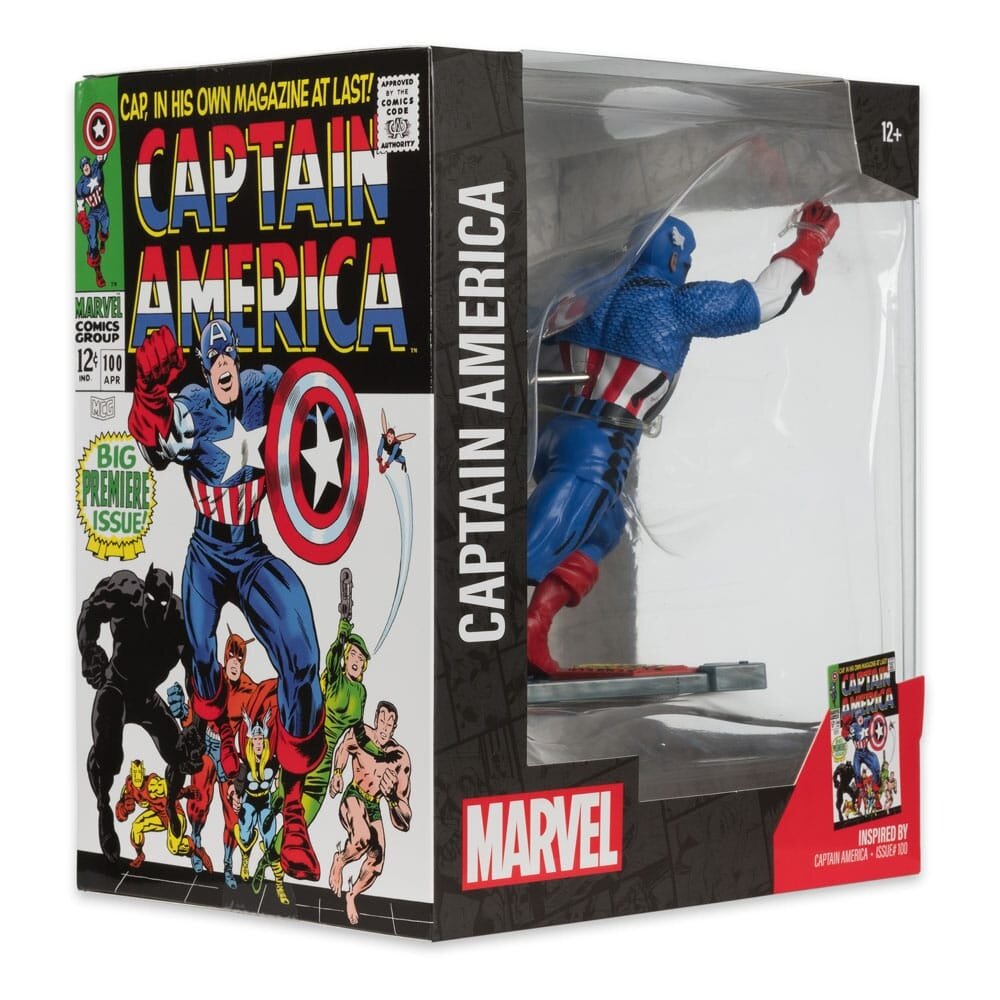 McFarlane Toys Marvel Collection PVC Statue 1/10 Captain America (Captain America #100) 12 cm McFarlane Toys Marvel Collection PVC Statue 1/10 Captain America (Captain America #100) 12 cm
