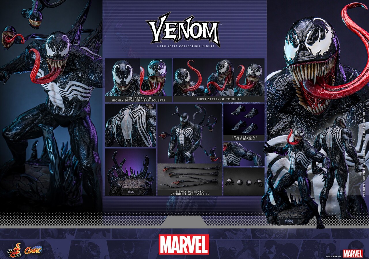Hot Toys Marvel Comic Masterpiece Action Figure 1/6 Venom 39 cm Hot Toys Marvel Comic Masterpiece Action Figure 1/6 Venom 39 cm
