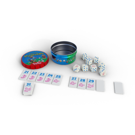 999 Games Regenwormen Tiny Tins Dobbelspel 999 Games Regenwormen Tiny Tins Dobbelspel