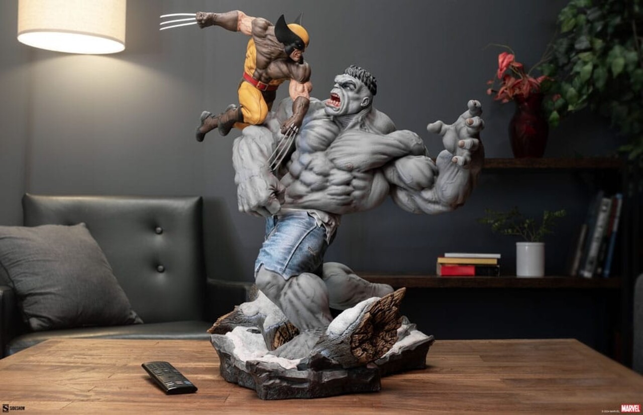 Sideshow Collectibles Marvel Statue Grey Hulk vs Wolverine 58 cm Sideshow Collectibles Marvel Statue Grey Hulk vs Wolverine 58 cm
