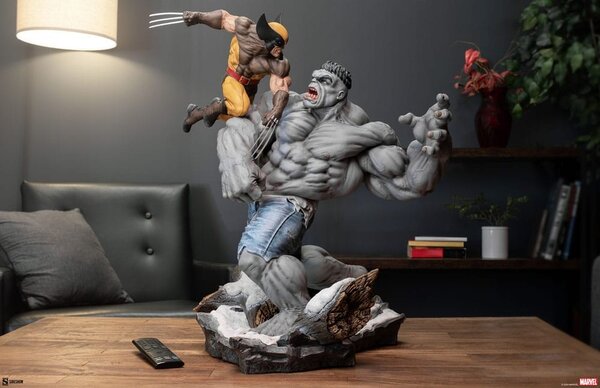 Sideshow Collectibles Marvel Statue Grey Hulk vs Wolverine 58 cm Sideshow Collectibles Marvel Statue Grey Hulk vs Wolverine 58 cm