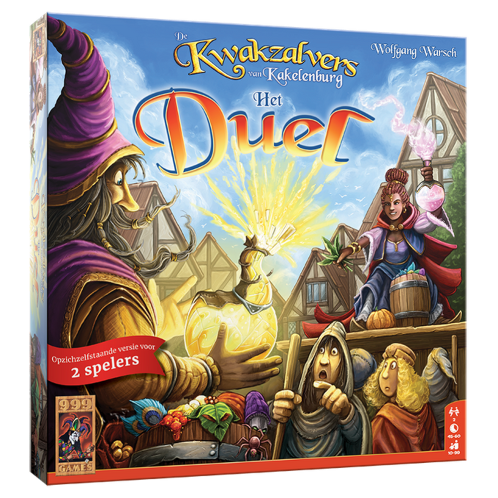 999 Games De Kwakzalvers van Kakelenburg: Het Duel Bordspel 999 Games De Kwakzalvers van Kakelenburg: Het Duel Bordspel