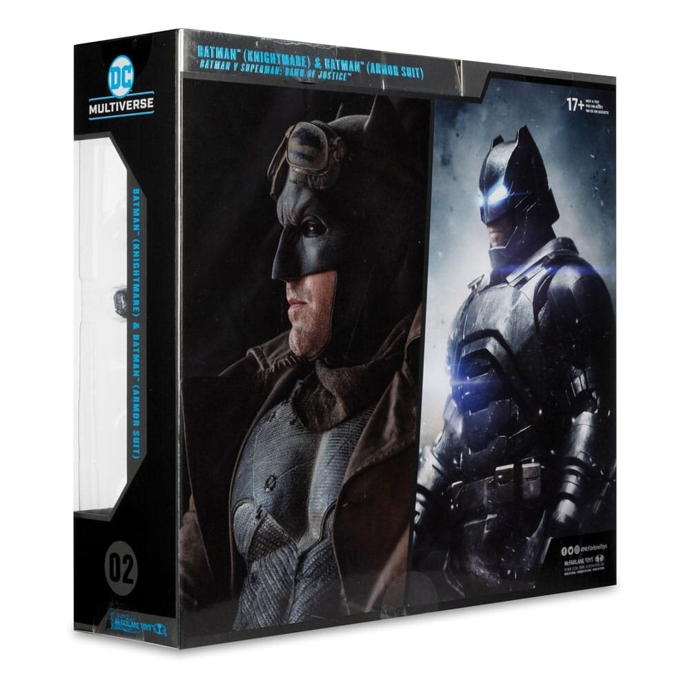 McFarlane Toys DC Multiverse Collector Edition Action Figure 2-Pack #02 Batman (Knightmare) & Batman (Armor Suit) (BvS: DoJ) (Gold Label) 18 cm McFarlane Toys DC Multiverse Collector Edition Action Figure 2-Pack #02 Batman (Knightmare) & Batman (Armor Suit) (BvS: DoJ) (Gold Label) 18 cm