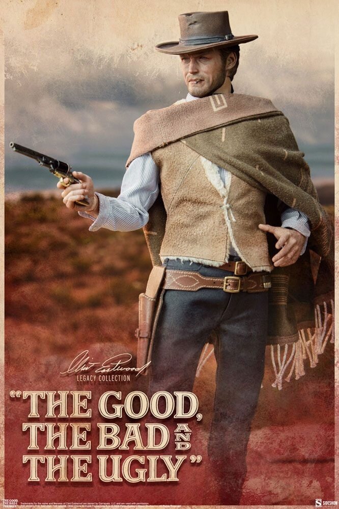 Sideshow Collectibles The Good, The Bad and the Ugly Clint Eastwood Legacy Collection Action Figure 1/6 The Man With No Name 30 cm Sideshow Collectibles The Good, The Bad and the Ugly Clint Eastwood Legacy Collection Action Figure 1/6 The Man With No Name 30 cm