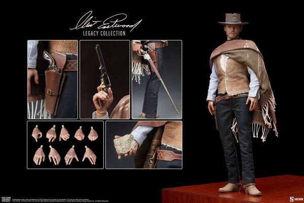 Sideshow Collectibles The Good, The Bad and the Ugly Clint Eastwood Legacy Collection Action Figure 1/6 The Man With No Name 30 cm Sideshow Collectibles The Good, The Bad and the Ugly Clint Eastwood Legacy Collection Action Figure 1/6 The Man With No Name 30 cm