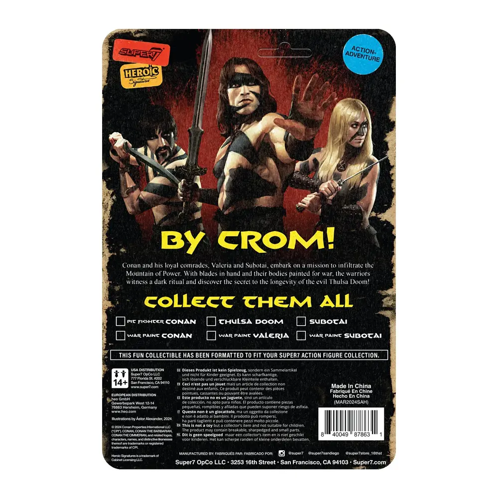 Super7 Conan The Barbarian ReAction Action Figure Wave 02 Conan (War Paint) 10 cm Super7 Conan The Barbarian ReAction Action Figure Wave 02 Conan (War Paint) 10 cm