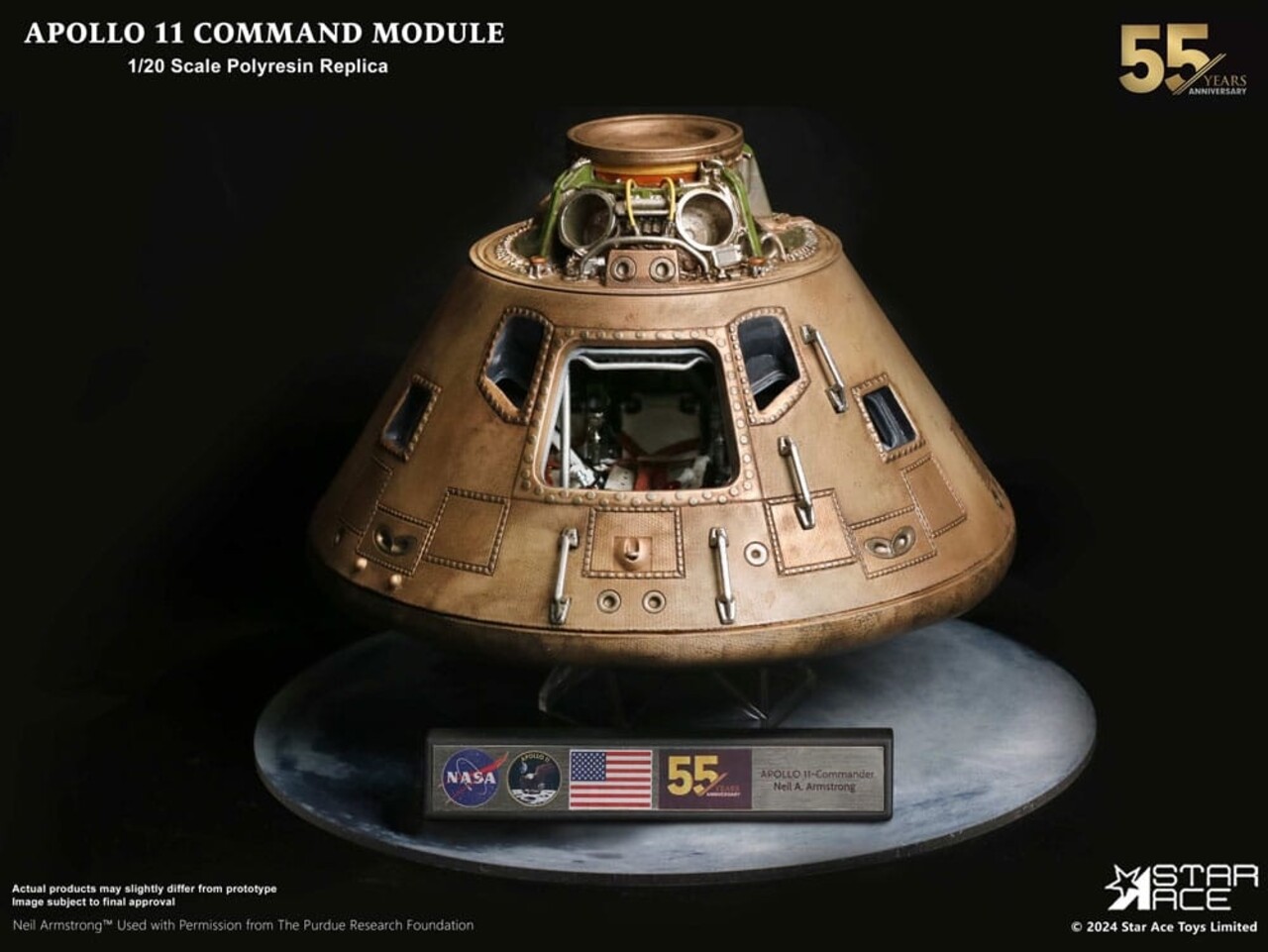 Star Ace Toys Apollo 11 Replica 1/20 Command Module (DX) 20 cm Star Ace Toys Apollo 11 Replica 1/20 Command Module (DX) 20 cm