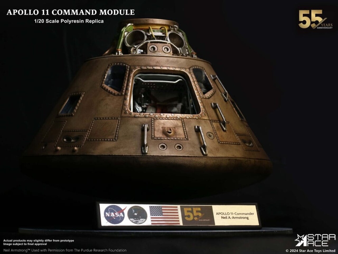 Star Ace Toys Apollo 11 Replica 1/20 Command Module (DX) 20 cm Star Ace Toys Apollo 11 Replica 1/20 Command Module (DX) 20 cm