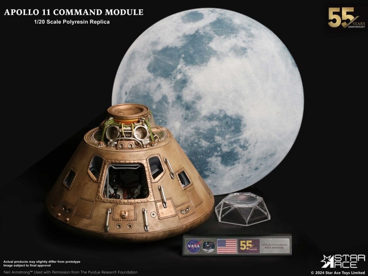 Star Ace Toys Apollo 11 Replica 1/20 Command Module (DX) 20 cm Star Ace Toys Apollo 11 Replica 1/20 Command Module (DX) 20 cm