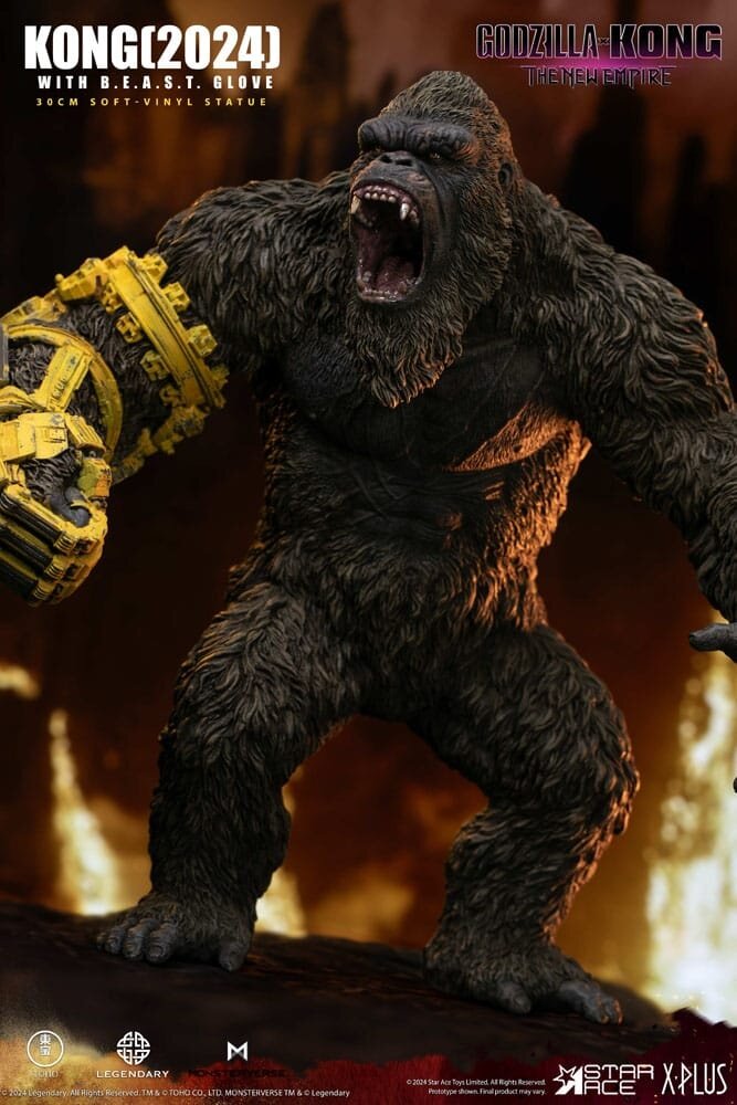 Star Ace Toys Godzilla vs. Kong: The New Empire Soft Vinyl Statue Kong with B.E.A.S.T. Glove 30 cm Star Ace Toys Godzilla vs. Kong: The New Empire Soft Vinyl Statue Kong with B.E.A.S.T. Glove 30 cm