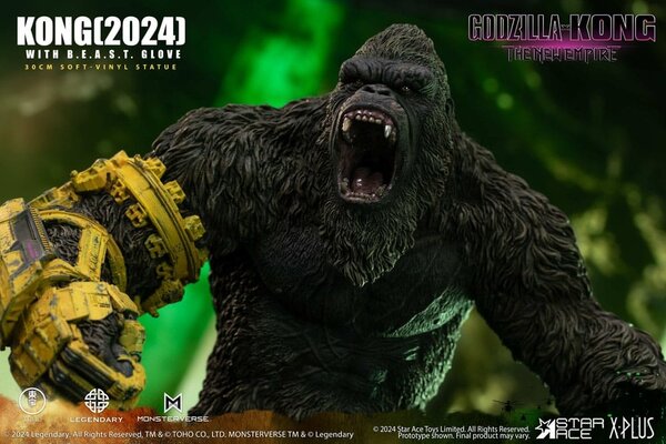 Star Ace Toys Godzilla vs. Kong: The New Empire Soft Vinyl Statue Kong with B.E.A.S.T. Glove 30 cm Star Ace Toys Godzilla vs. Kong: The New Empire Soft Vinyl Statue Kong with B.E.A.S.T. Glove 30 cm
