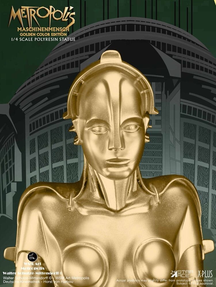 Star Ace Toys Metropolis Statue 1/4 Maschinenmensch Metallic Gold 40 cm Star Ace Toys Metropolis Statue 1/4 Maschinenmensch Metallic Gold 40 cm