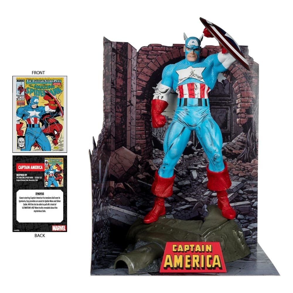 McFarlane Toys Marvel PVC Statue 1/6 Captain America (The Amazing Spider-Man #323) 28 cm McFarlane Toys Marvel PVC Statue 1/6 Captain America (The Amazing Spider-Man #323) 28 cm