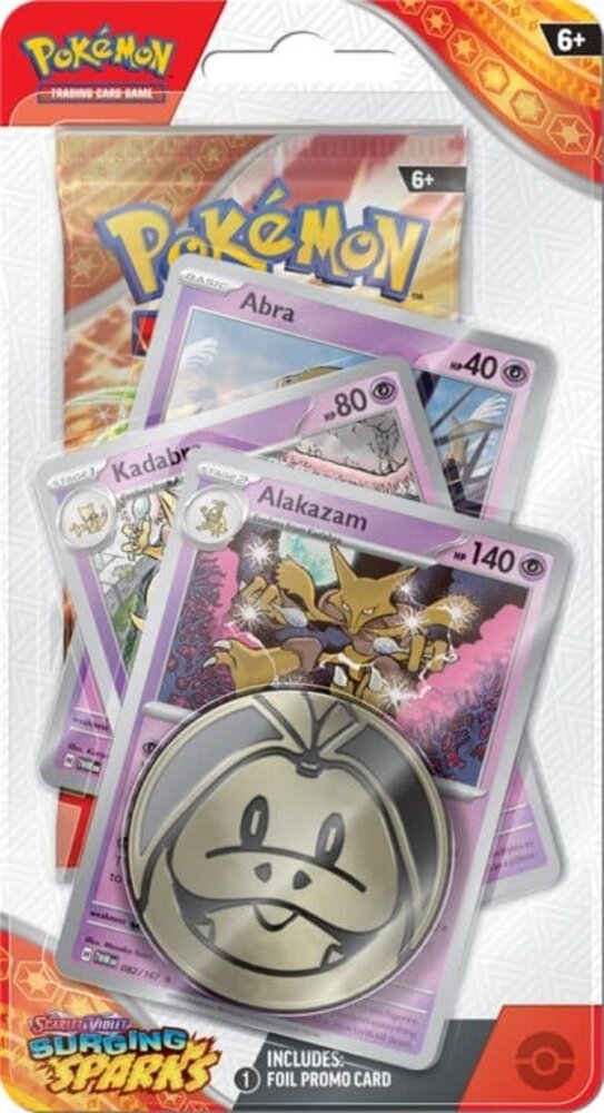 The Pokémon Company Pokémon Scarlet & Violet Surging Sparks Premium Checklane Blister The Pokémon Company Pokémon Scarlet & Violet Surging Sparks Premium Checklane Blister