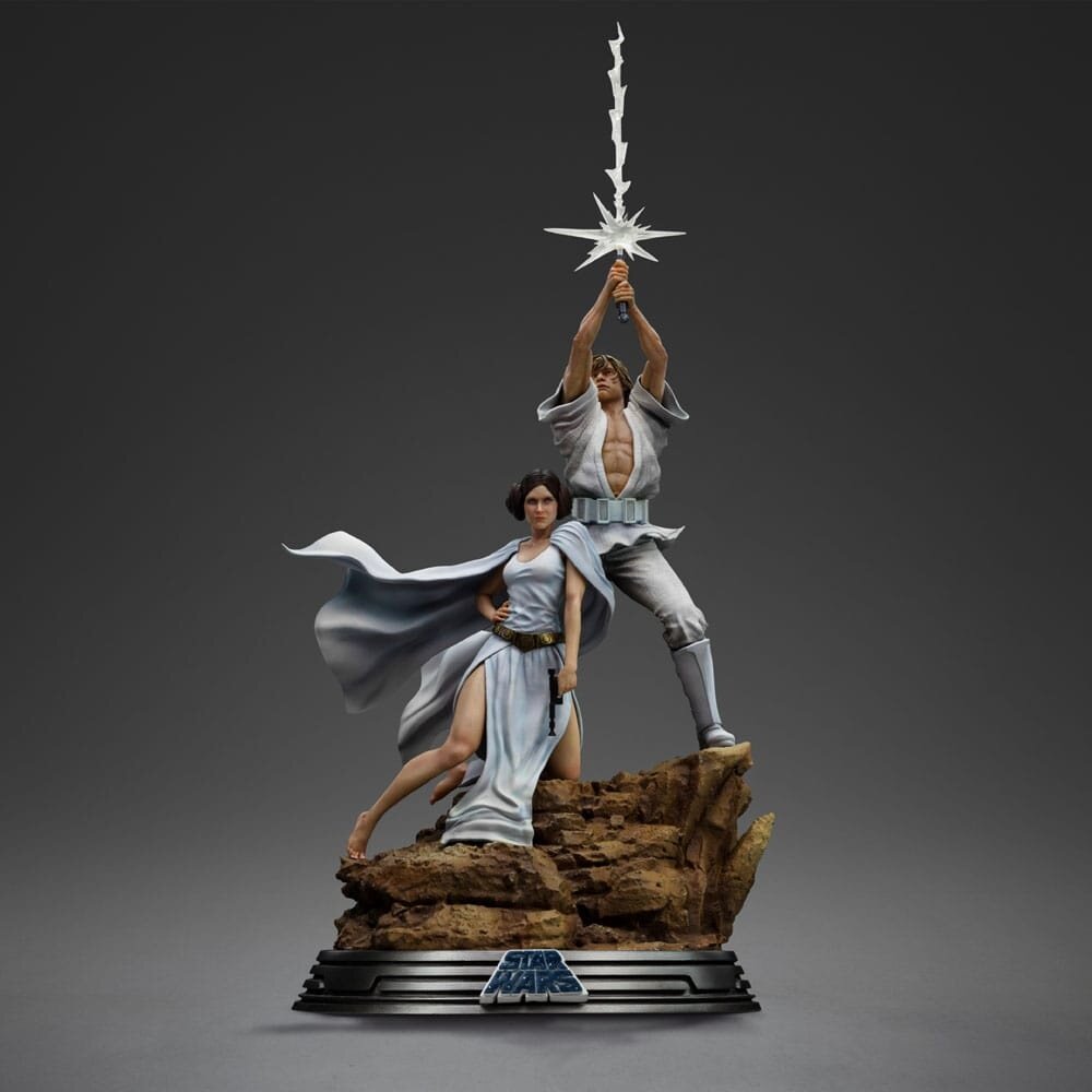Iron Studios Star Wars Deluxe Art Scale Statue 1/10 Luke and Leia 41 cm Iron Studios Star Wars Deluxe Art Scale Statue 1/10 Luke and Leia 41 cm