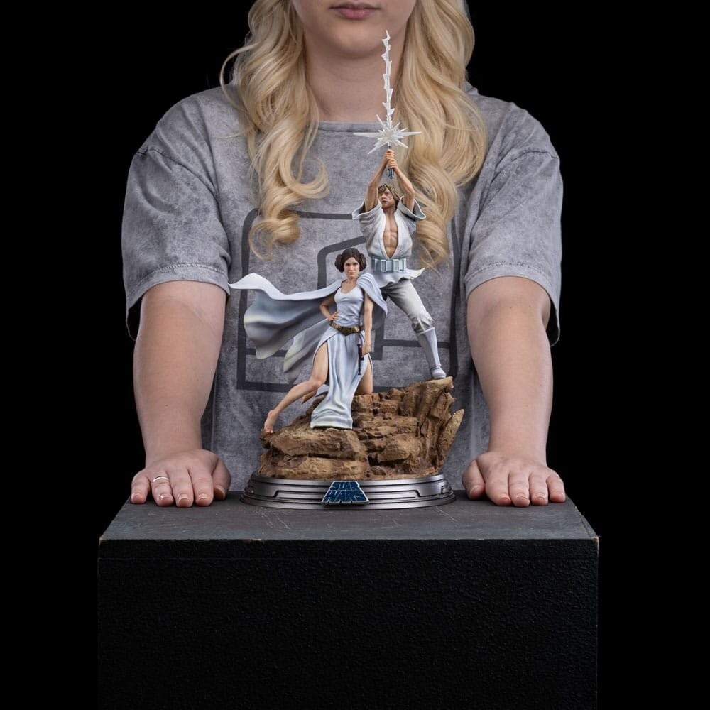Iron Studios Star Wars Deluxe Art Scale Statue 1/10 Luke and Leia 41 cm Iron Studios Star Wars Deluxe Art Scale Statue 1/10 Luke and Leia 41 cm