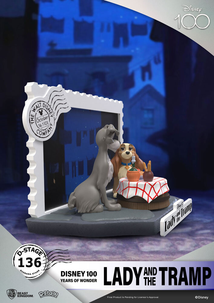 Beast Kingdom Disney 100th Anniversary D-Stage PVC Diorama Lady And The Tramp 12 cm Beast Kingdom Disney 100th Anniversary D-Stage PVC Diorama Lady And The Tramp 12 cm