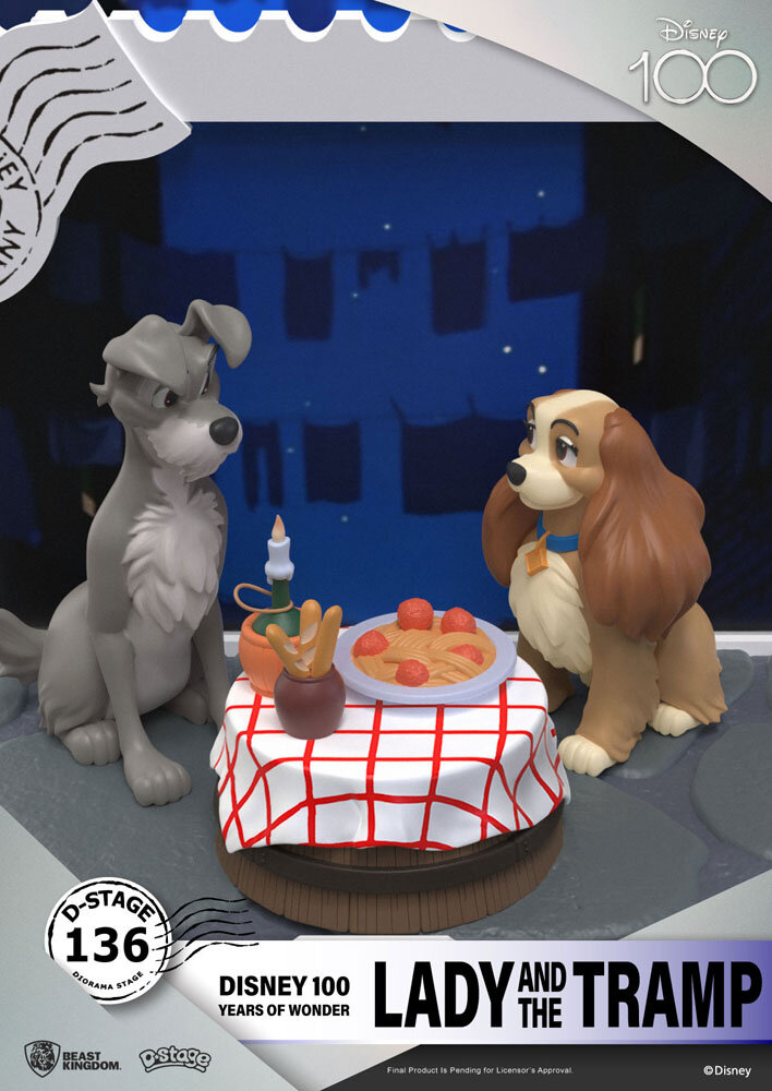 Beast Kingdom Disney 100th Anniversary D-Stage PVC Diorama Lady And The Tramp 12 cm Beast Kingdom Disney 100th Anniversary D-Stage PVC Diorama Lady And The Tramp 12 cm