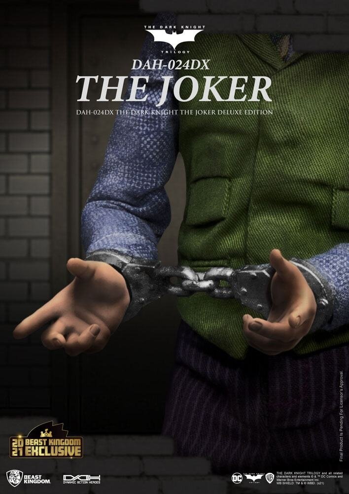 Beast Kingdom Batman The Dark Knight Dynamic 8ction Heroes Action Figure 1/9 The Joker Deluxe Version 21 cm Beast Kingdom Batman The Dark Knight Dynamic 8ction Heroes Action Figure 1/9 The Joker Deluxe Version 21 cm