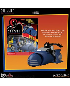 Mezco Toyz Batman the Animated Series 2 5 Points Action Figure Batman & Batcycle 10 cm Mezco Toyz Batman the Animated Series 2 5 Points Action Figure Batman & Batcycle 10 cm