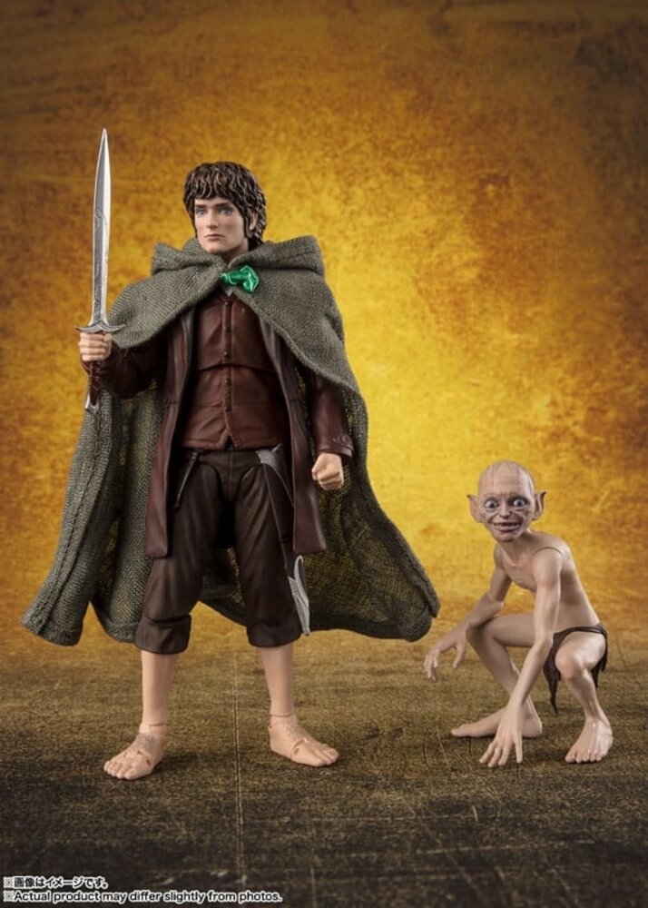 Tamashii Nations Lord of the Rings S.H. Figuarts Action Figures Frodo Baggins & Gollum Tamashii Nations Lord of the Rings S.H. Figuarts Action Figures Frodo Baggins & Gollum