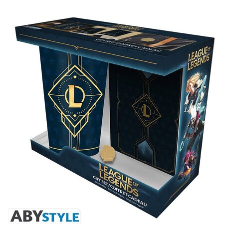 ABY Style League of Legends Gift Set (XXL Glas, Pin & Notebook) ABY Style League of Legends Gift Set (XXL Glas, Pin & Notebook)