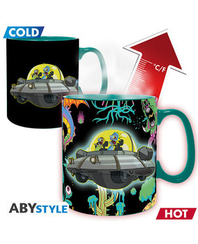 ABY Style Rick and Morty Spaceship Heat Change Mug ABY Style Rick and Morty Spaceship Heat Change Mug