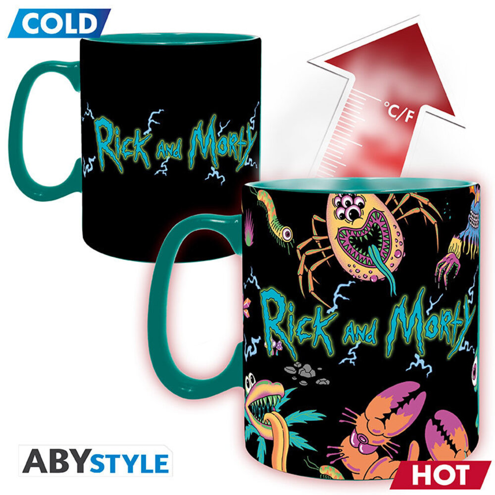 ABY Style Rick and Morty Spaceship Heat Change Mug ABY Style Rick and Morty Spaceship Heat Change Mug