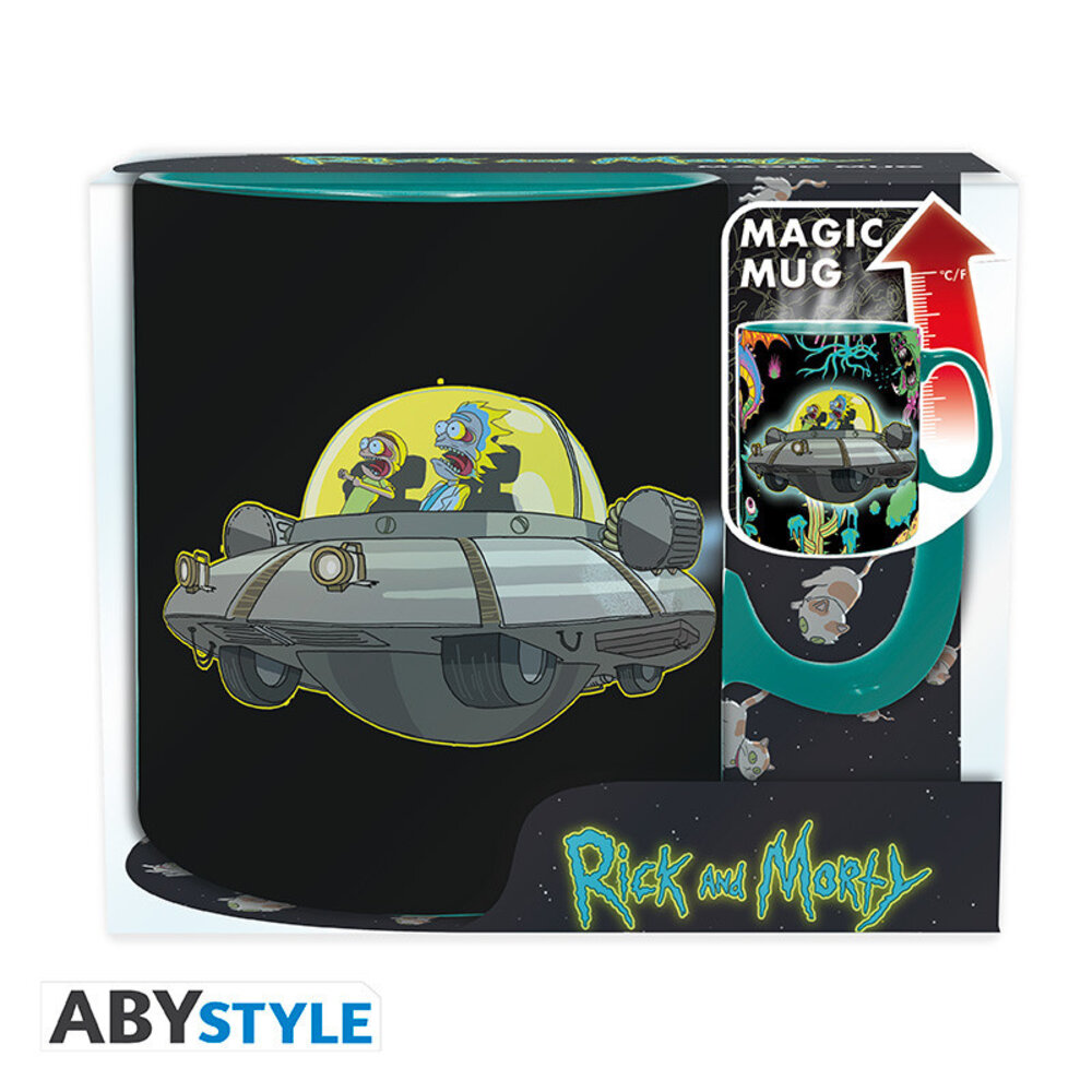 ABY Style Rick and Morty Spaceship Heat Change Mug ABY Style Rick and Morty Spaceship Heat Change Mug