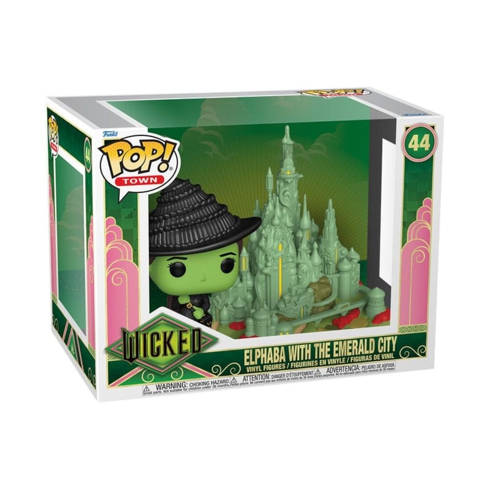 Funko Wicked POP! Town Vinyl Figure Elphaba with the Emerald City #44 Funko Wicked POP! Town Vinyl Figure Elphaba with the Emerald City #44