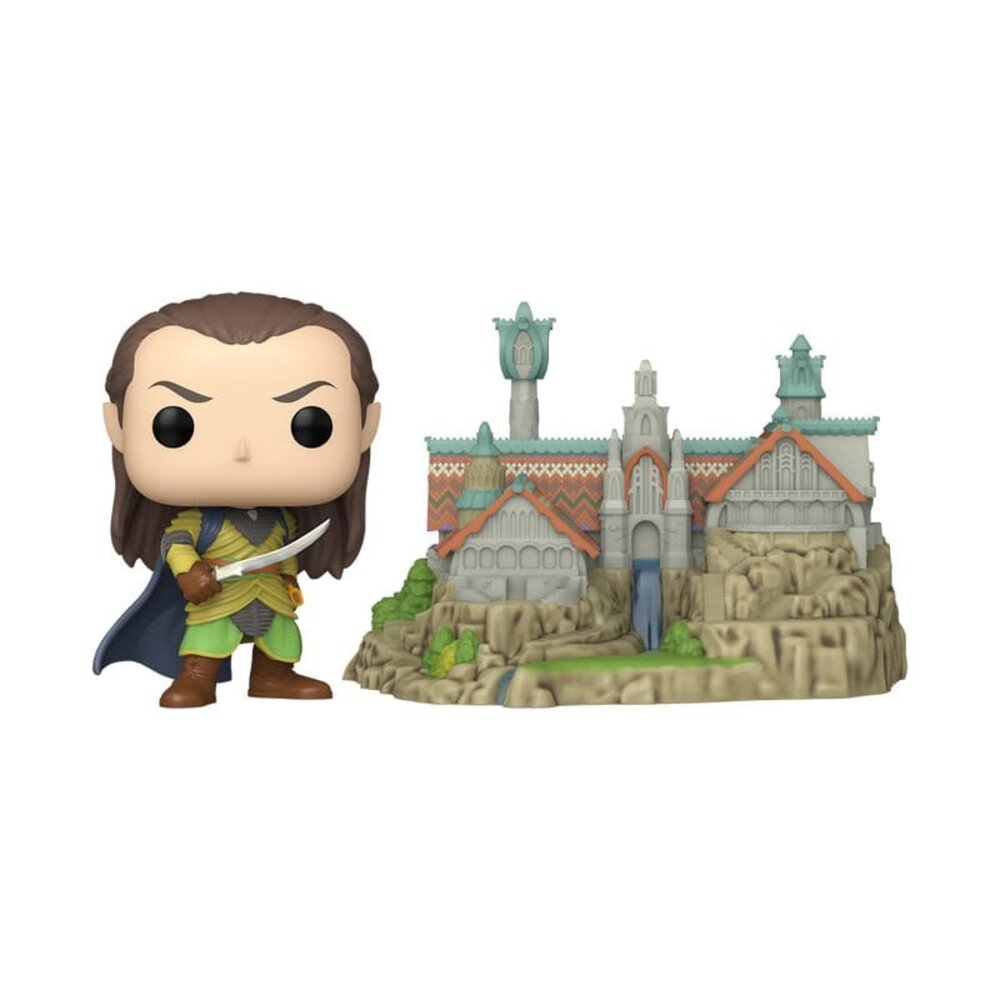 Funko The Lord of the Rings POP! Town Vinyl Figure Elrond & Rivendell #1747 Funko The Lord of the Rings POP! Town Vinyl Figure Elrond & Rivendell #1747